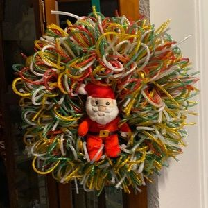 Santa Christmas wreath